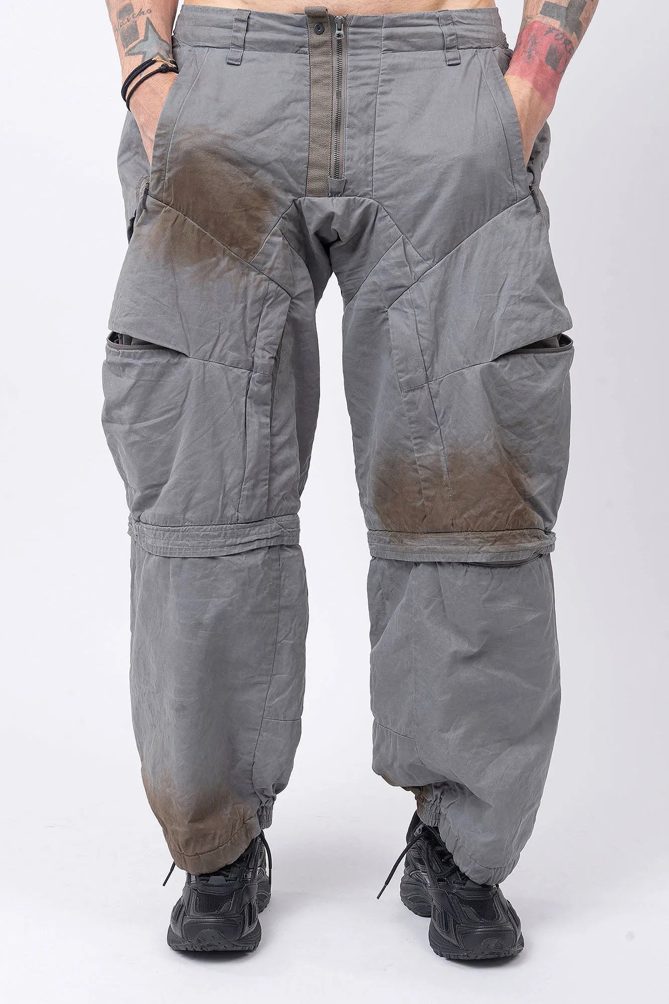 Mens Pants ZM04625-1-BT Washed Waxed Modular Padded - Hamcus – HOREN