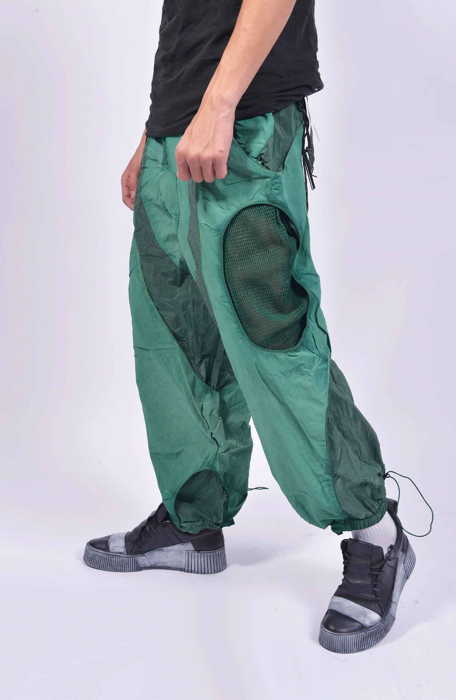 Hamcus - Courier Mesh-Panel Cargo Pants