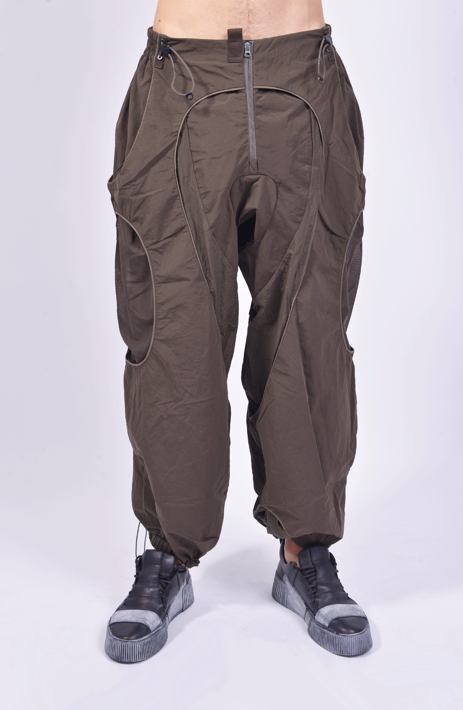 Hamcus - Courier Mesh-Panel Cargo Pants