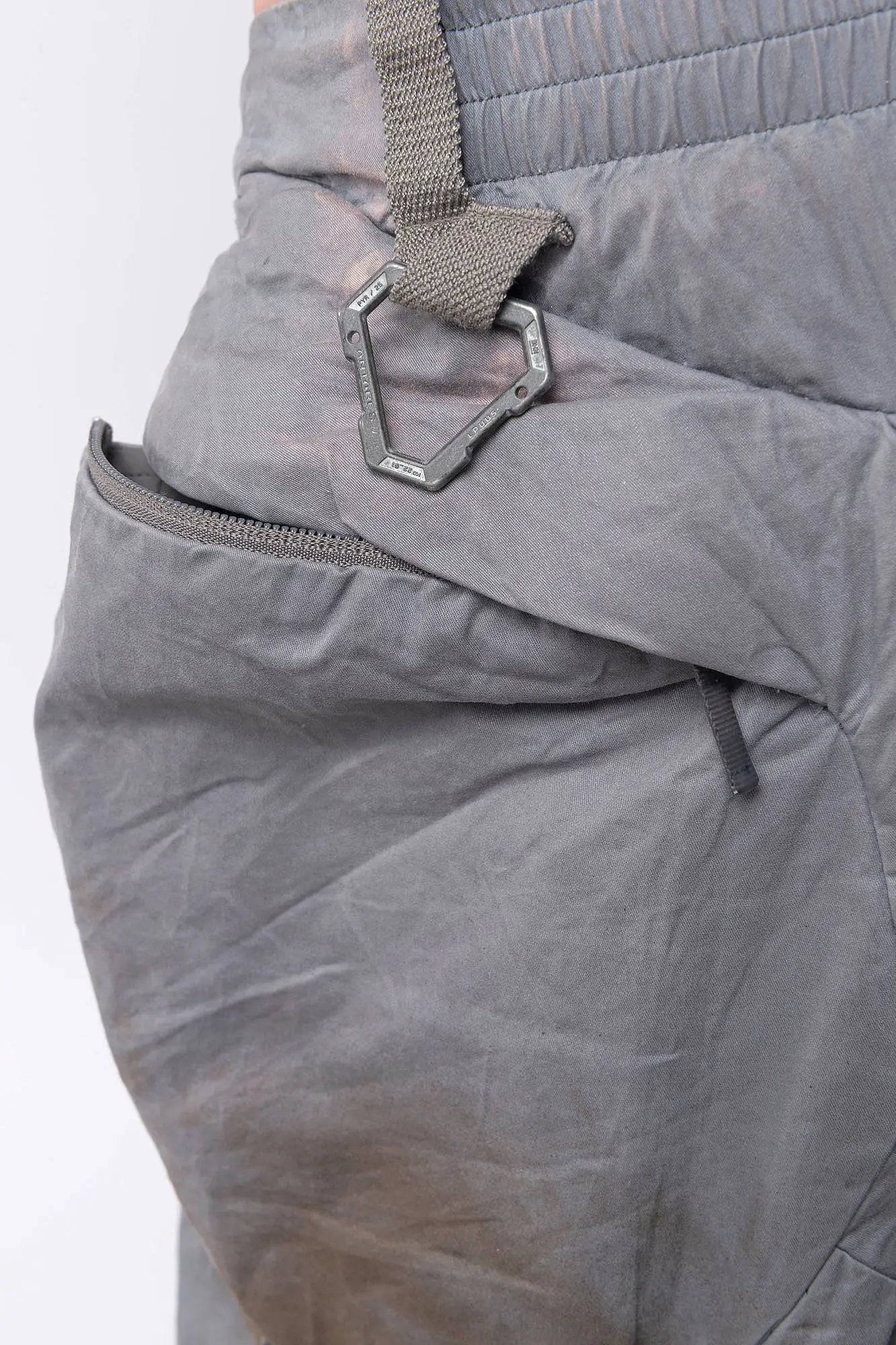 Hamcus, Mens Pants, Washed Grey/Brown, Modular Construction, Convertible Design, Detachable Legs, Ventilation Zippers, Articulated Knees, Large Pockets, Functional Pockets, Belt Loops, Zip-Fly, Back and Side Pockets, Adjustable Cuffs, Elasticated Cuffs, Zip Pockets, Belt Loop Keyholder Detail. 