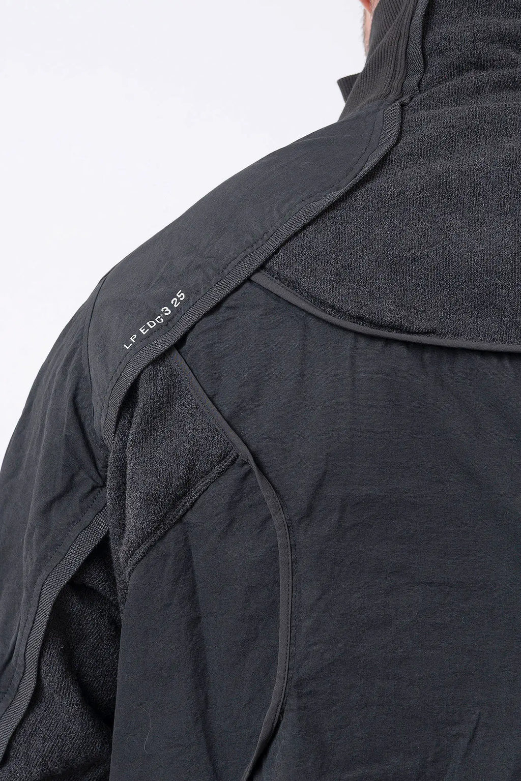 Hamcus, Mens Pullover, Matte Black, Dark Grey, Dark Gray, Half-Zip, Quarter-Zip, Long Sleeves, Mock Neck, Symmetric Panel Design, Ribbed Hem and Sleeve Cuffs, Side Pockets, Elastic Drawcord Adjustable Cuffs with Cordstoppers, Ribbed Neck, Back LP World Print, Shoulder Back Print. 