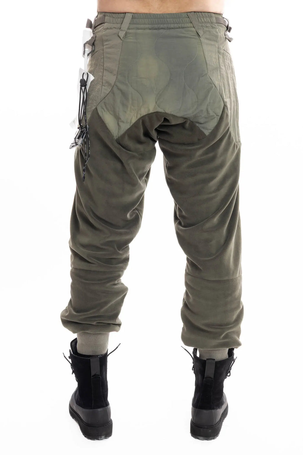 Hamcus, Mens Pants, Agate Grey, Olive Green, Dark Green, Light Green, Polyester Fleece, Brushed, Side Pockets, Zip Ventilation, Ribbed Cuffs, Elasticated Waistband, Zip Fly, Back Pockets, Wide Fit, Tapered Legs, Back Portrait. 
