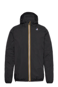 Kway, Mens Jacket, Black, Windbreaker, PrimaLoft, Side Pockets, Full Zip, Signature Zip Tape, Branded Zippers, Zip Pockets, Hooded, Drawcords, Elasticated Cuffs and Hem, Front Portrait. 