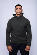 K-Way, Mens Hoodie, Red Syrah, Drawstring, Long Sleeves, Cashmere, Cotton, Dark Red, Elastic Drawcord, Adjustable Hood, Front Portrait. 