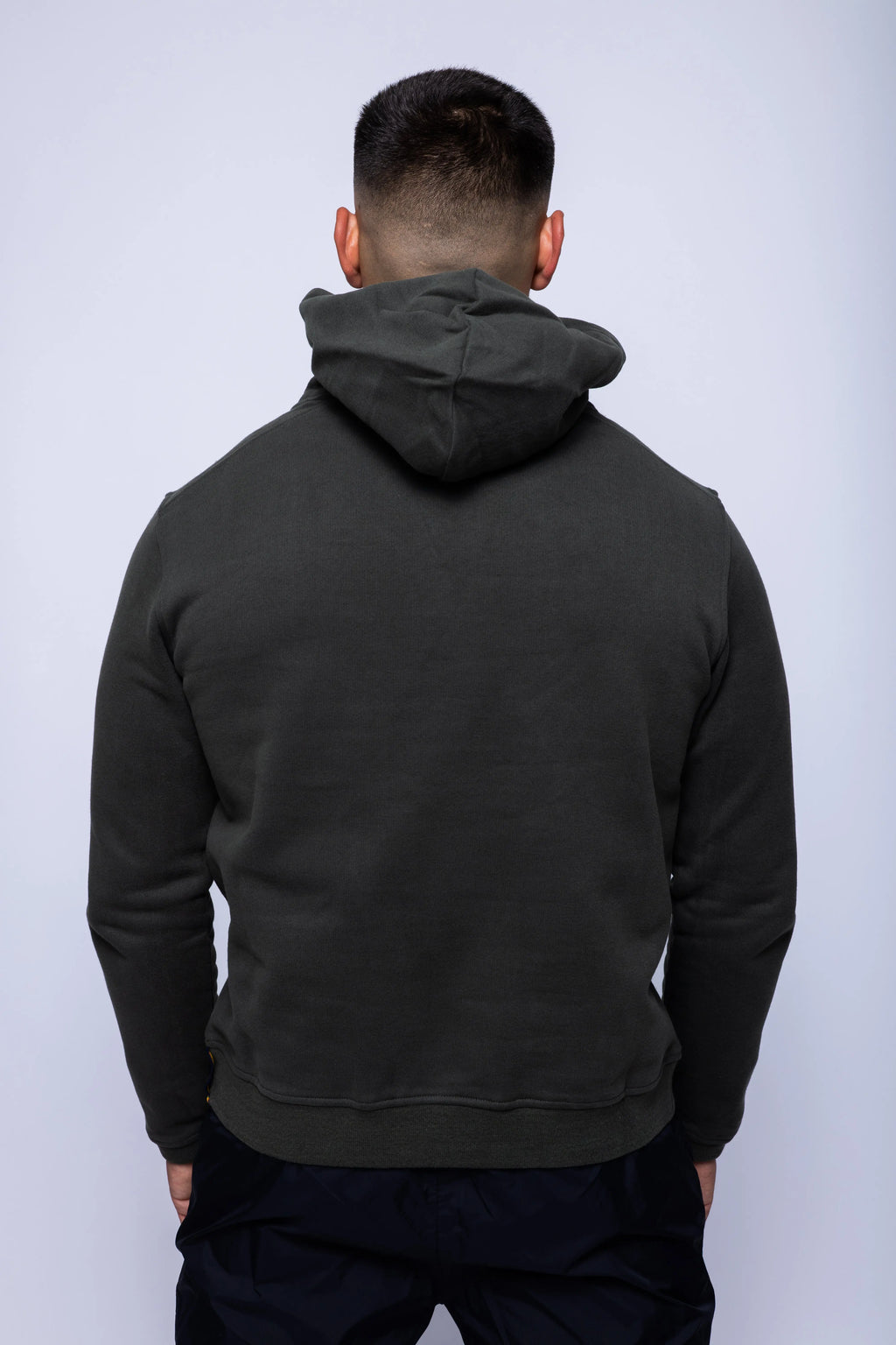 K-Way, Mens Hoodie, Red Syrah, Drawstring, Long Sleeves, Cashmere, Cotton, Dark Red, Elastic Drawcord, Adjustable Hood, Back Portrait. 