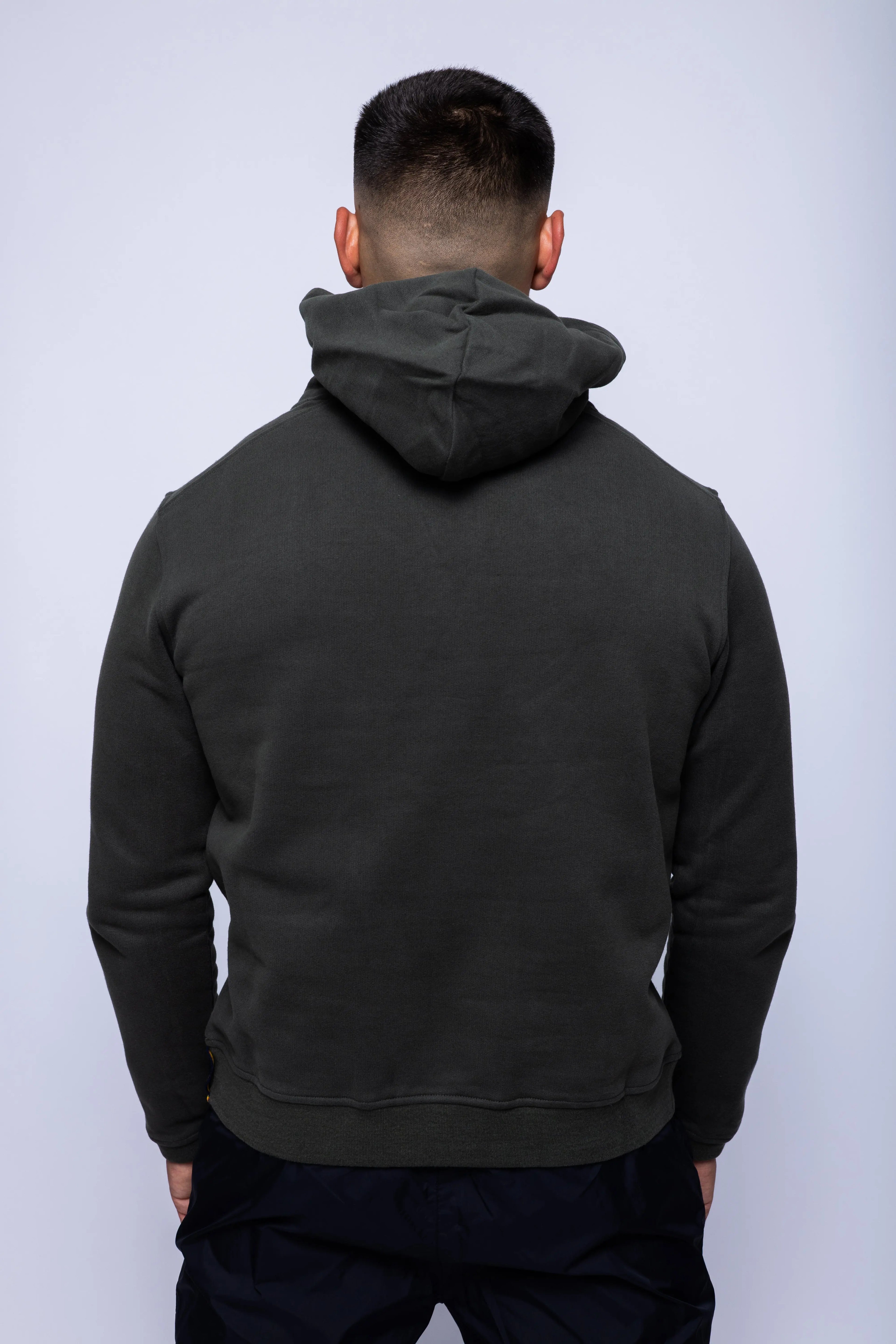 K-Way, Mens Hoodie, Red Syrah, Drawstring, Long Sleeves, Cashmere, Cotton, Dark Red, Elastic Drawcord, Adjustable Hood, Back Portrait. 