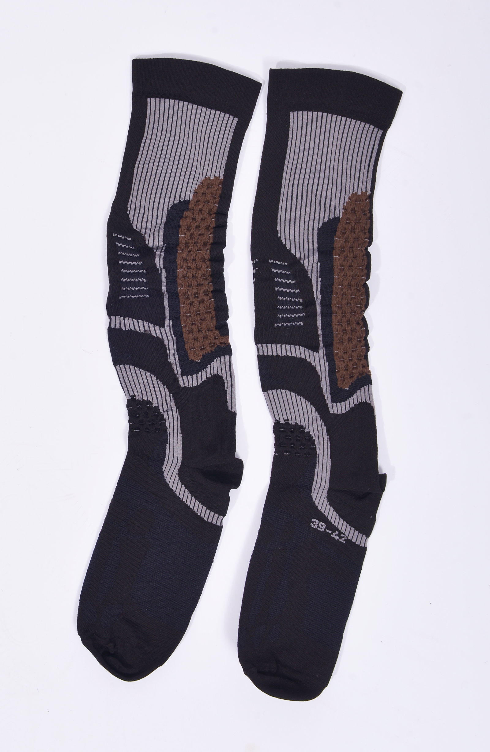 Roa Hiking - Bones Long Socks Dark Brown