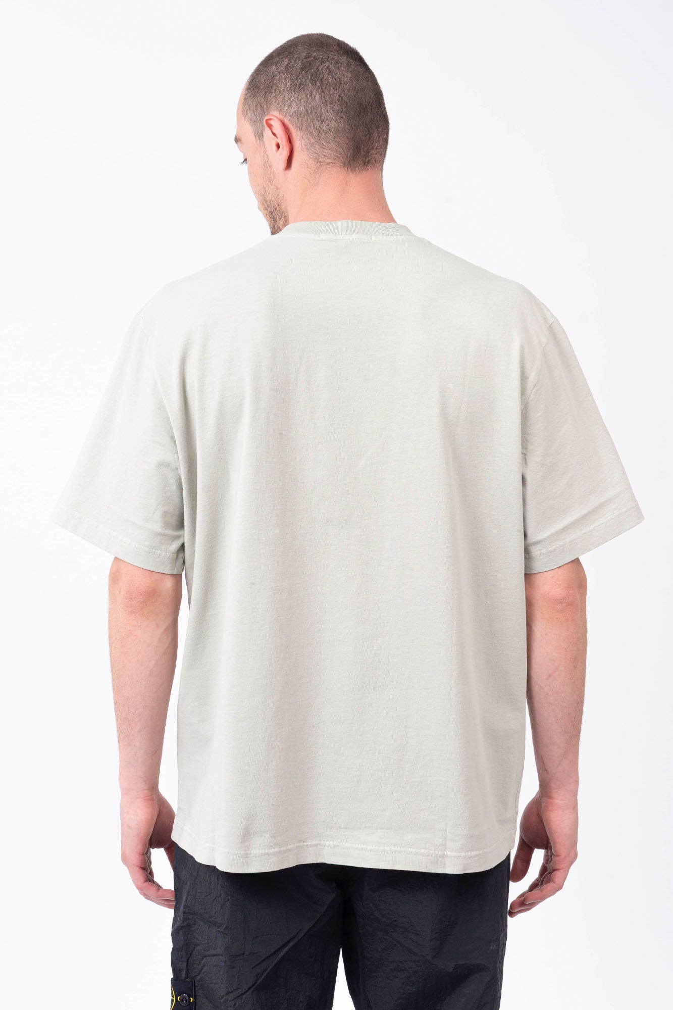 Stone Island - T-Shirt With "Garment Dyed Graphics" Print