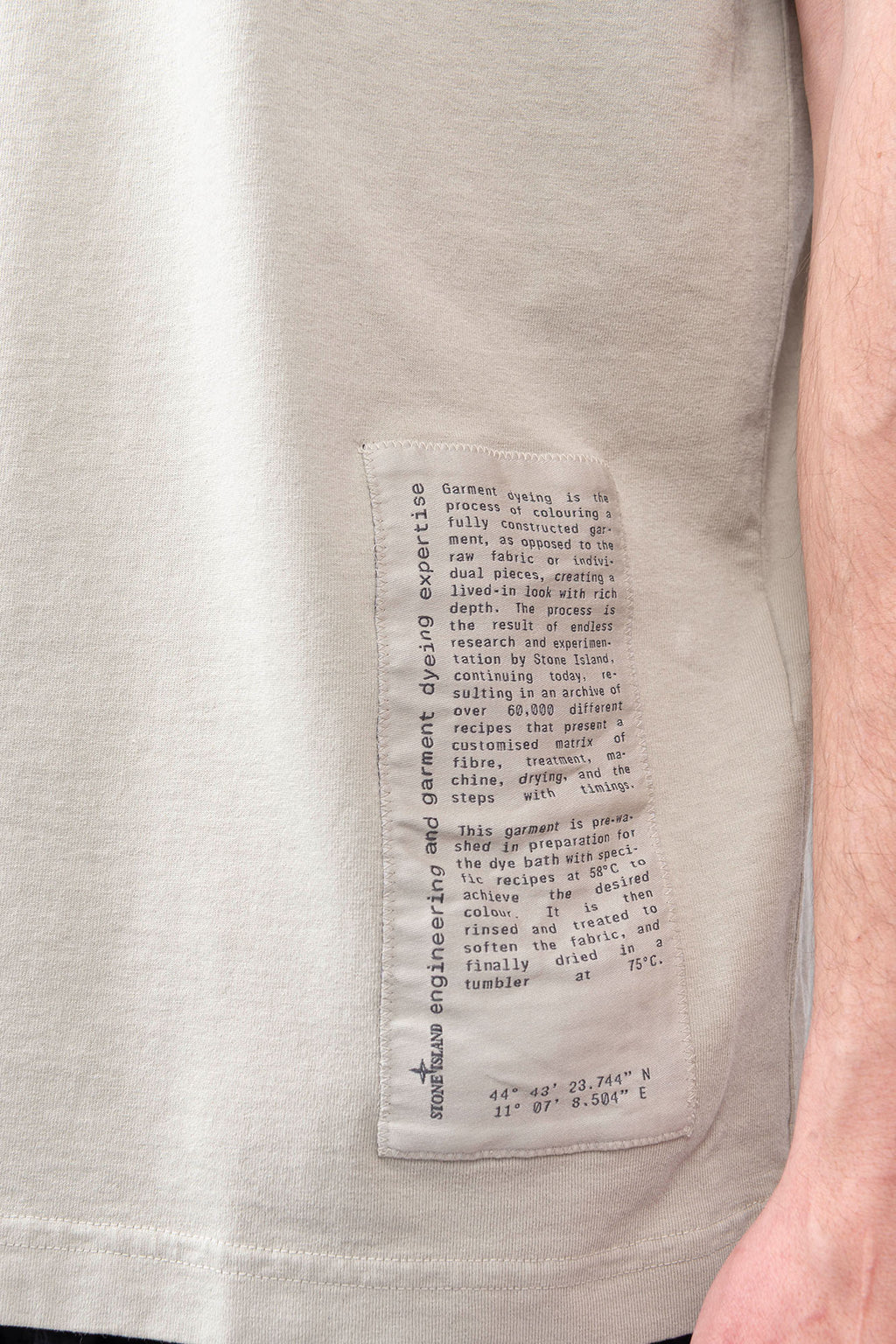 Stone Island - T-Shirt With "Garment Dyed Graphics" Print