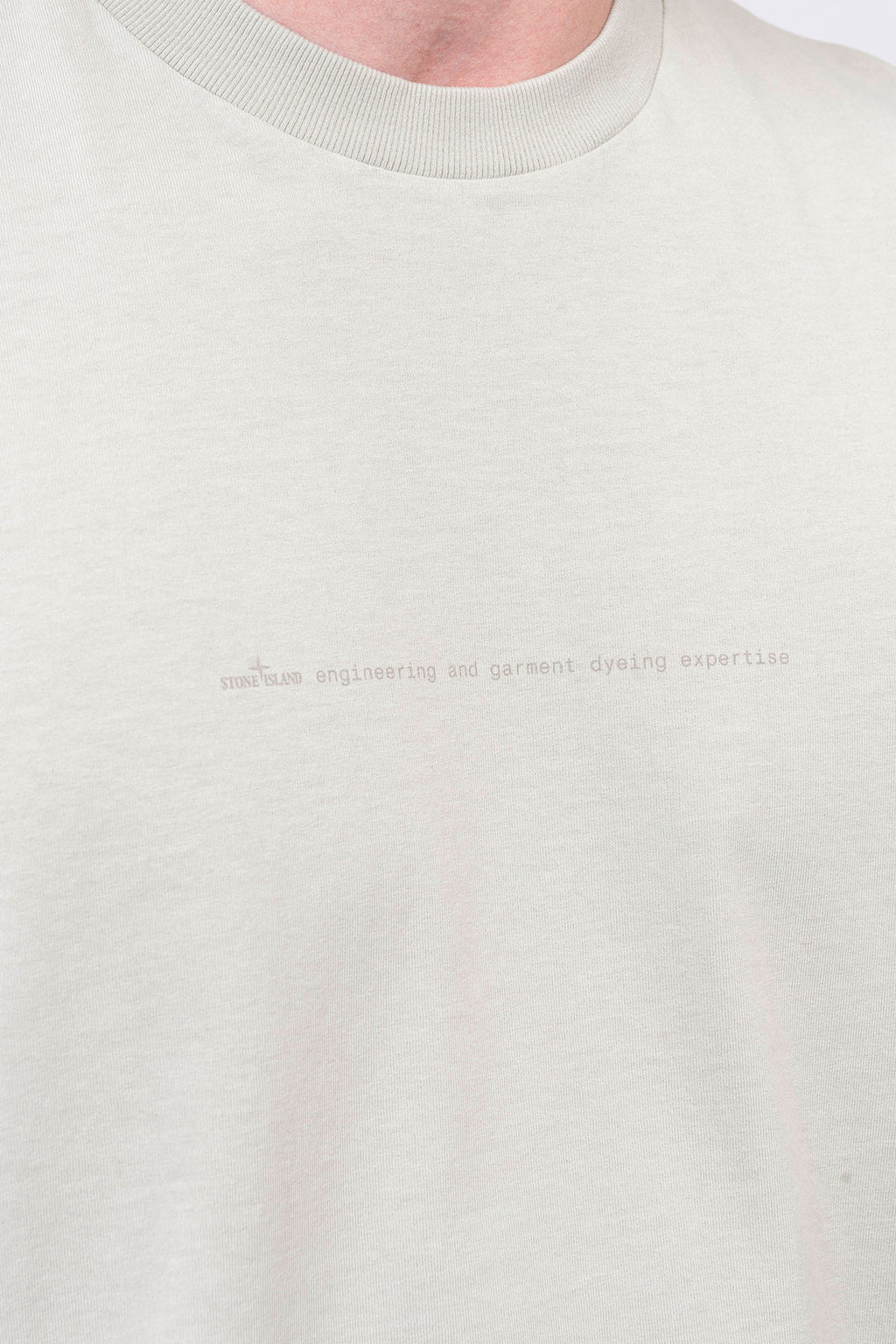 Stone Island - T-Shirt With "Garment Dyed Graphics" Print