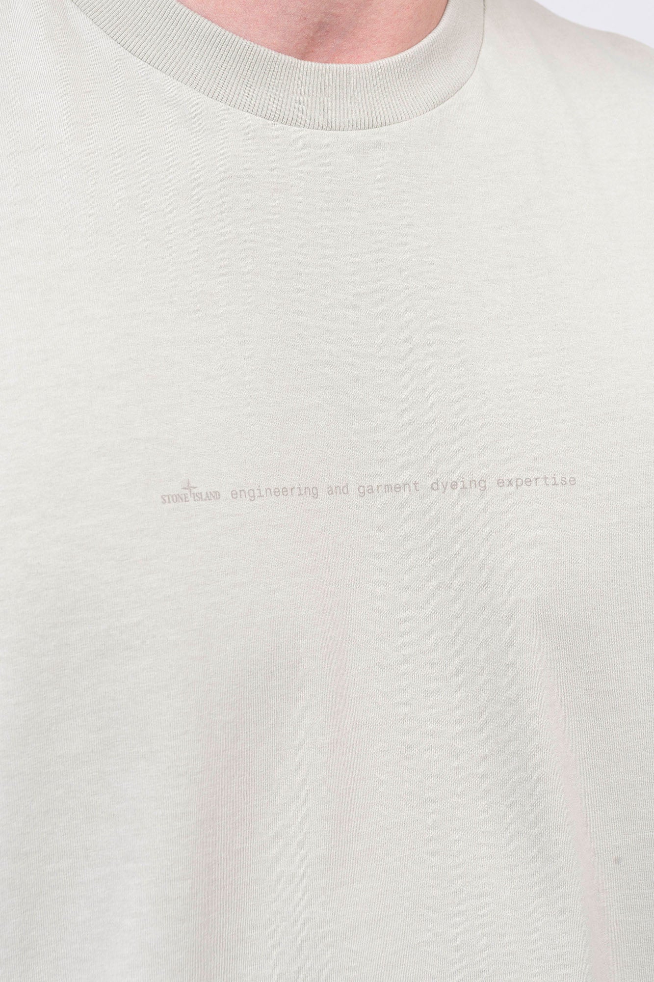Stone Island - T-Shirt With "Garment Dyed Graphics" Print
