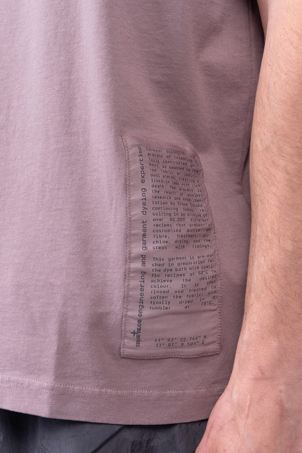 Stone Island - T-Shirt With "Garment Dyed Graphics" Print