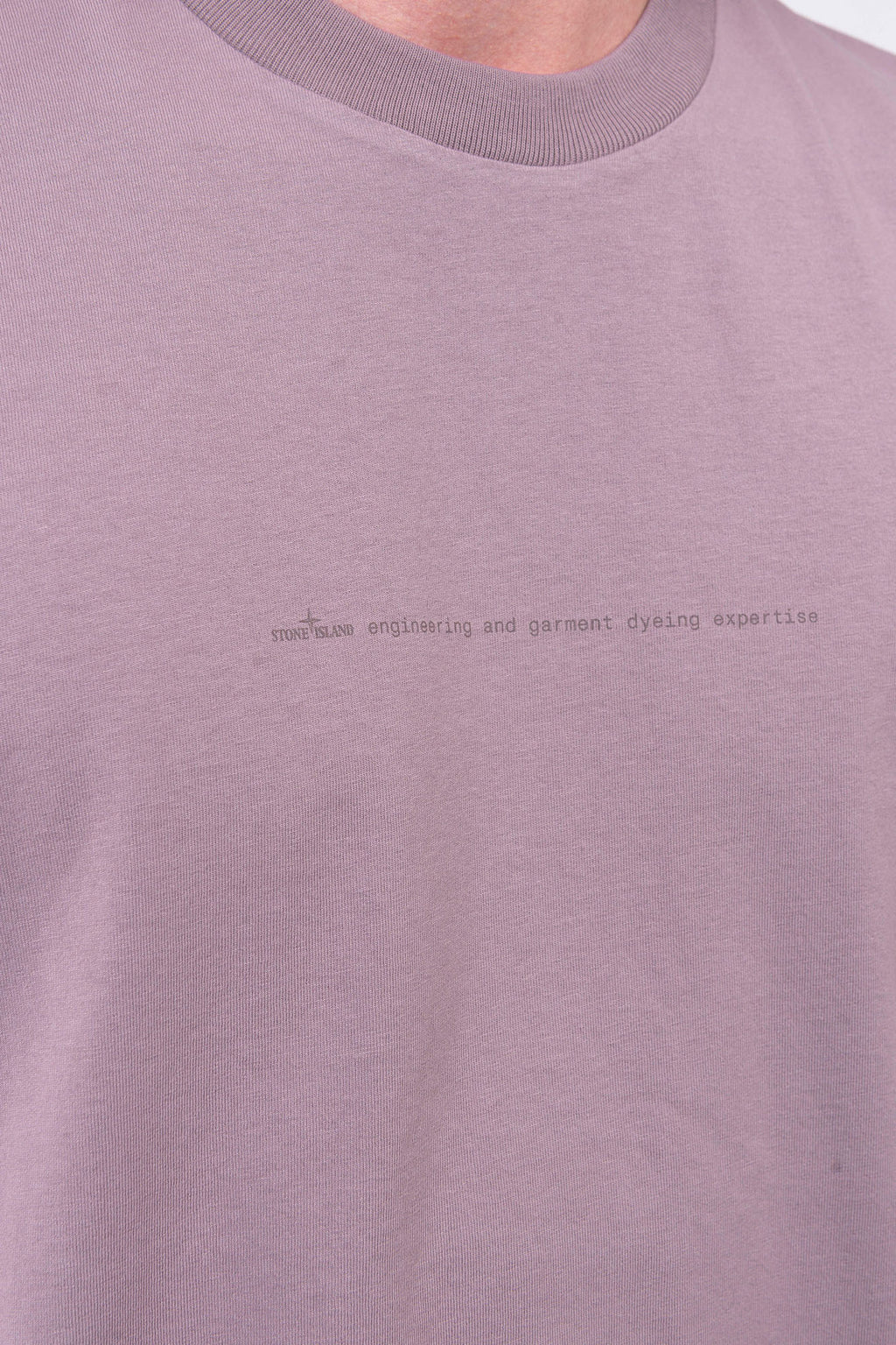 Stone Island - T-Shirt With "Garment Dyed Graphics" Print
