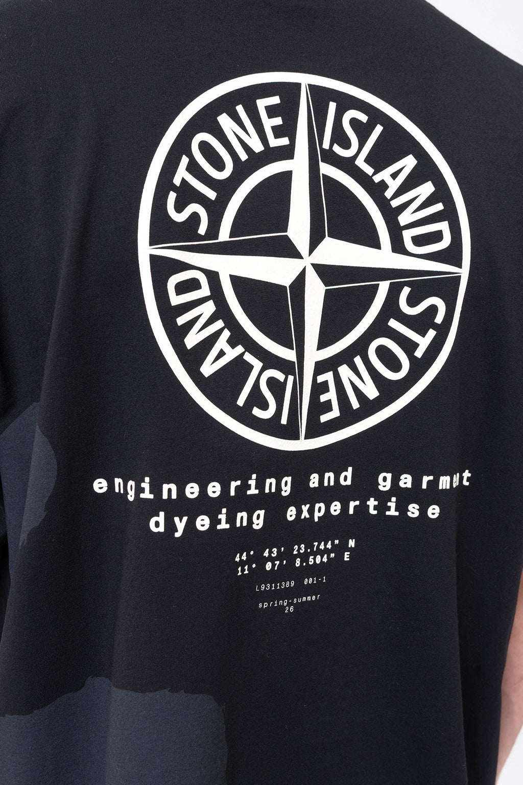Stone Island - T-Shirt With "Whirlwind Type" Print
