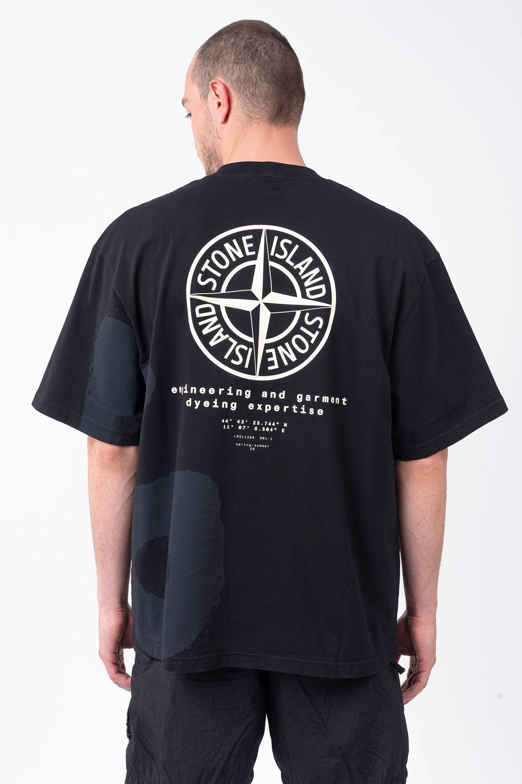 Stone Island - T-Shirt With "Whirlwind Type" Print