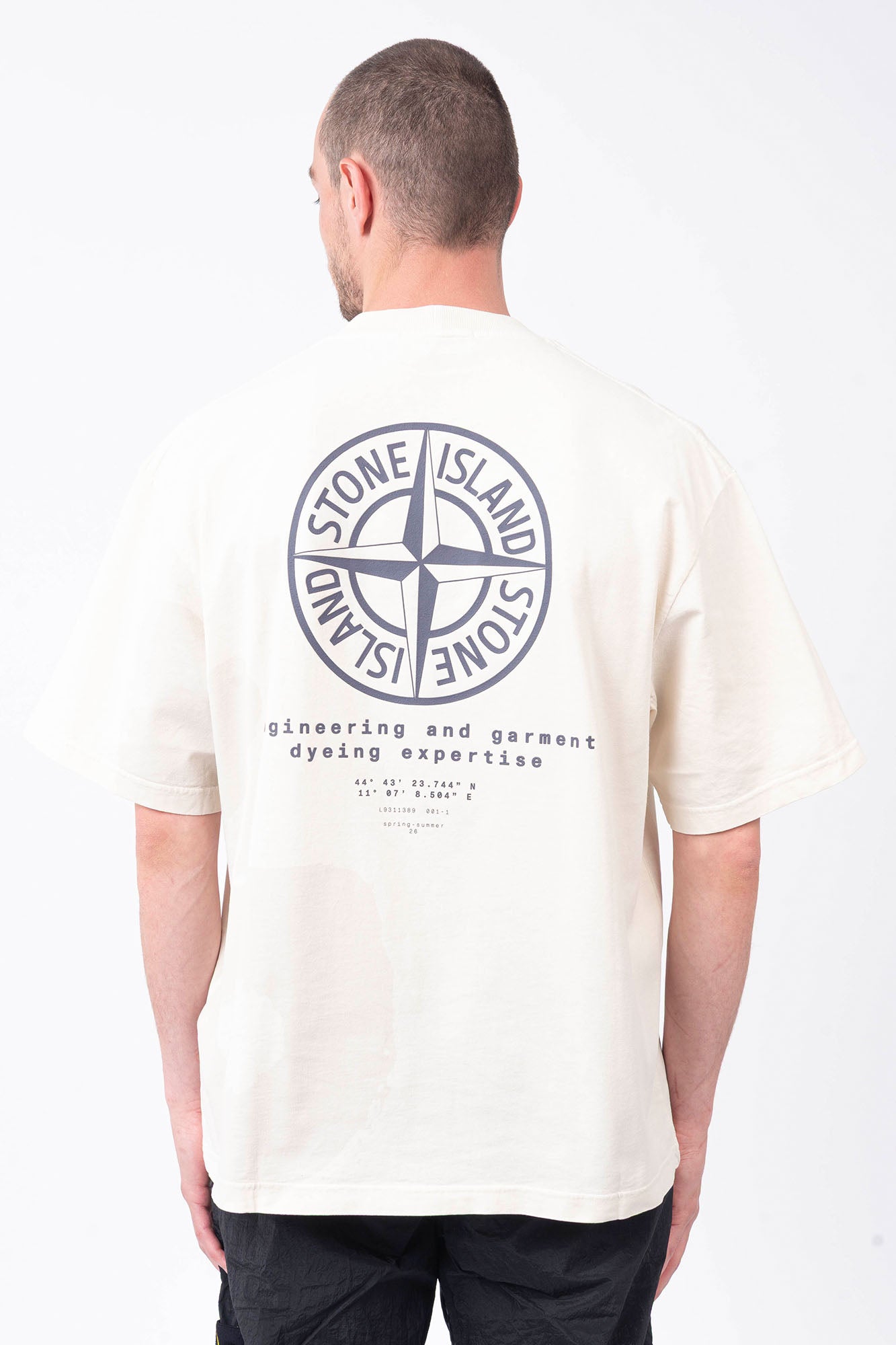Stone Island - T-Shirt With "Whirlwind Type" Print