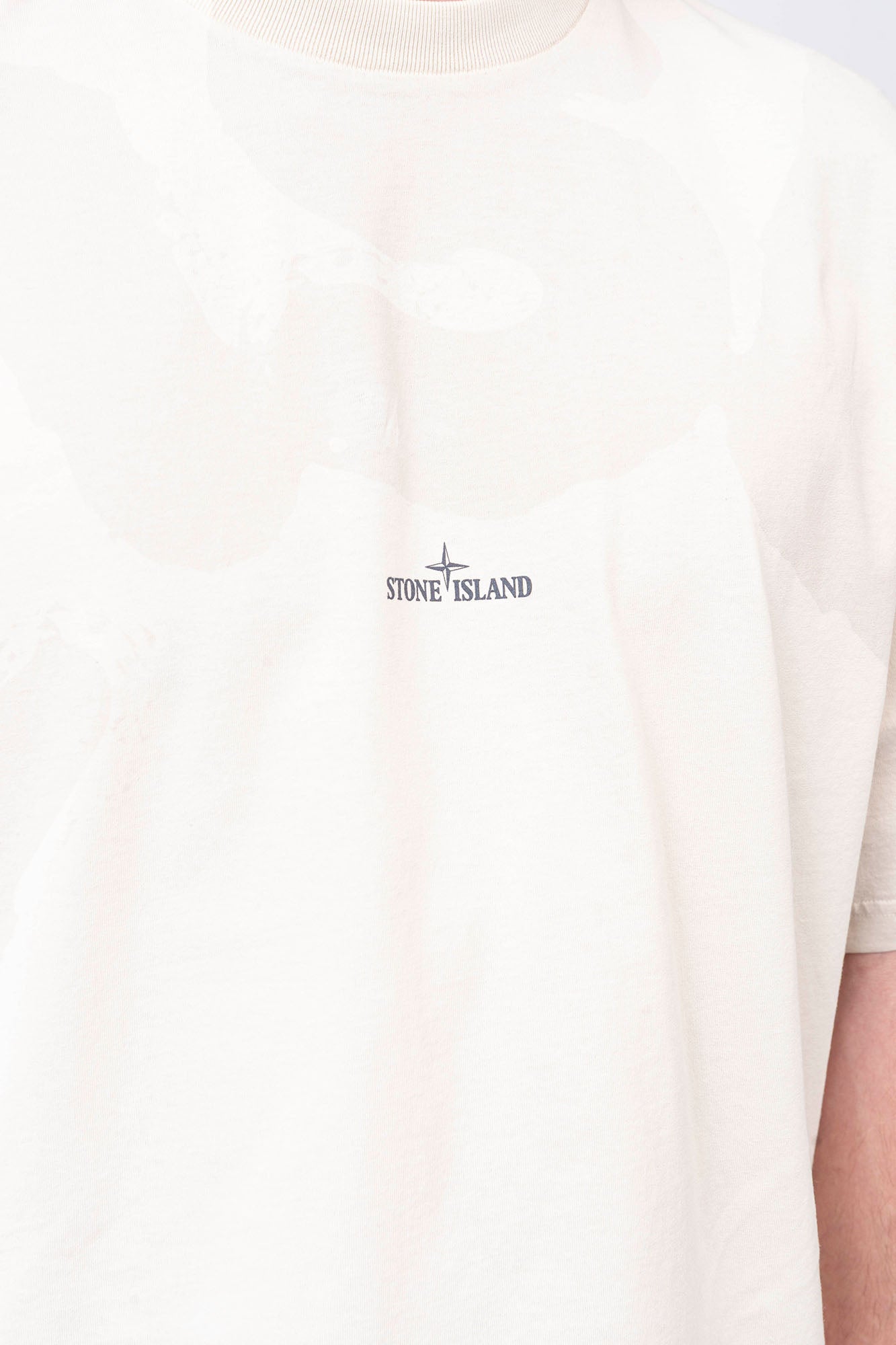 Stone Island - T-Shirt With "Whirlwind Type" Print