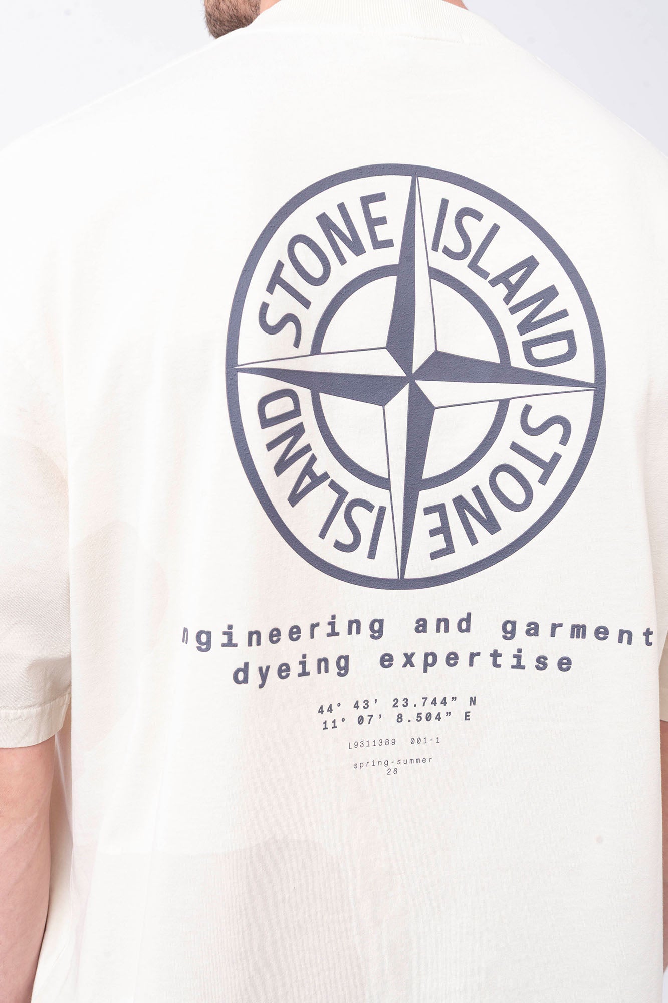 Stone Island - T-Shirt With "Whirlwind Type" Print