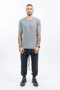 Thom Krom,Mens Cargo Pants,Multipocket Cargo,Adjustable Waistband With Drawstrings,Tapered Cuffs,Rib Knit Premium Cotton Blend,Dropped Inseam,Button Fly,Full Body.