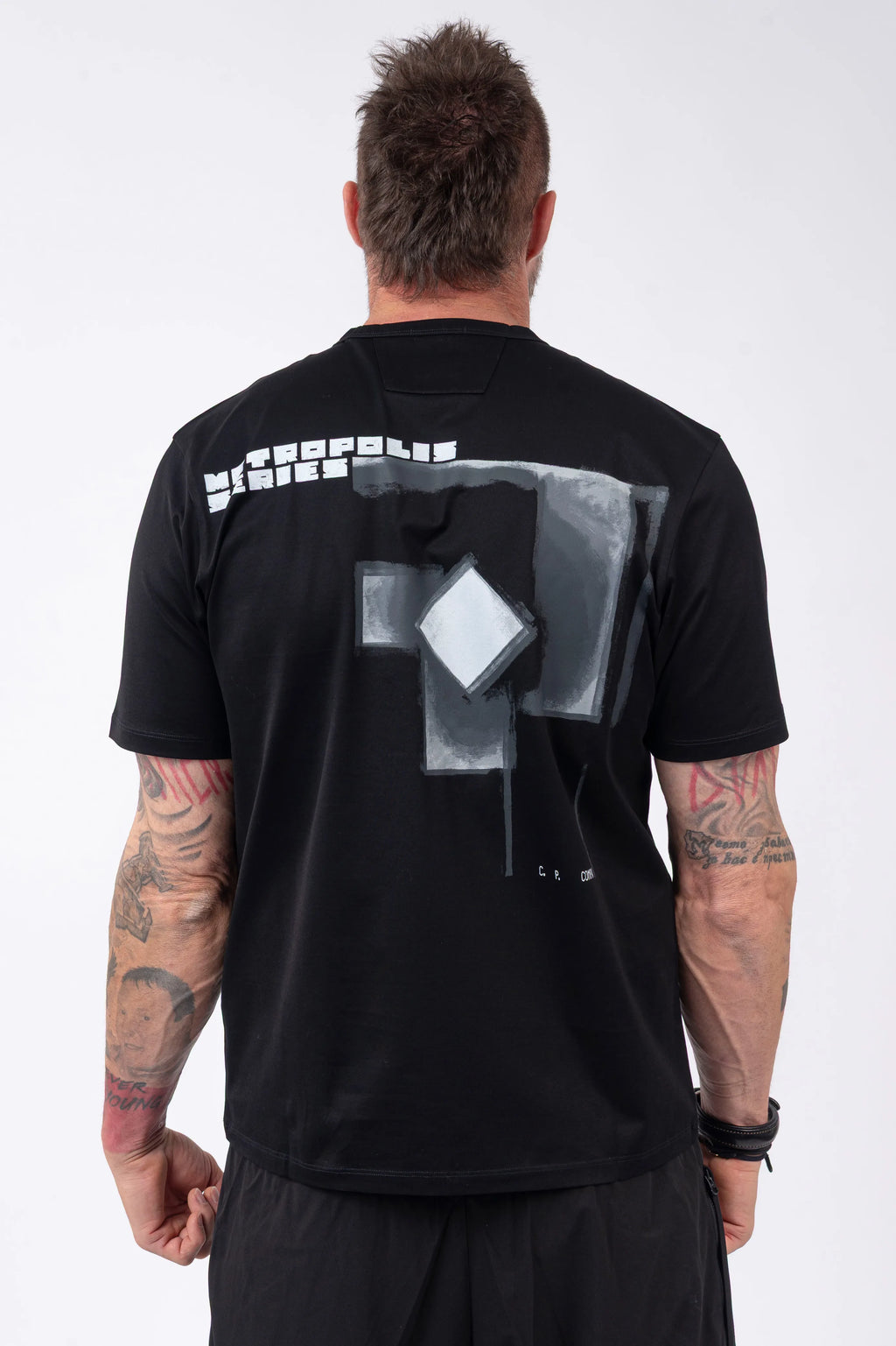 C.P. Company Metropolis Series -  Mercerized Jersey Short Sleeve Crewneck Urban Graphic T-Shirt