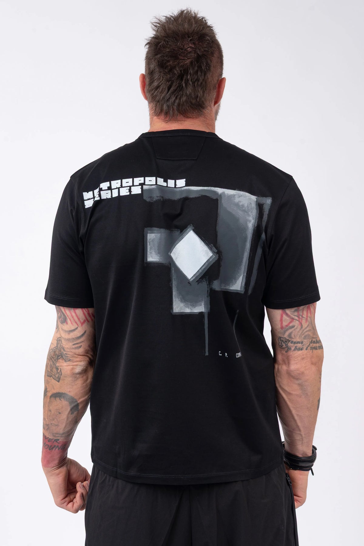 C.P. Company Metropolis Series -  Mercerized Jersey Short Sleeve Crewneck Urban Graphic T-Shirt
