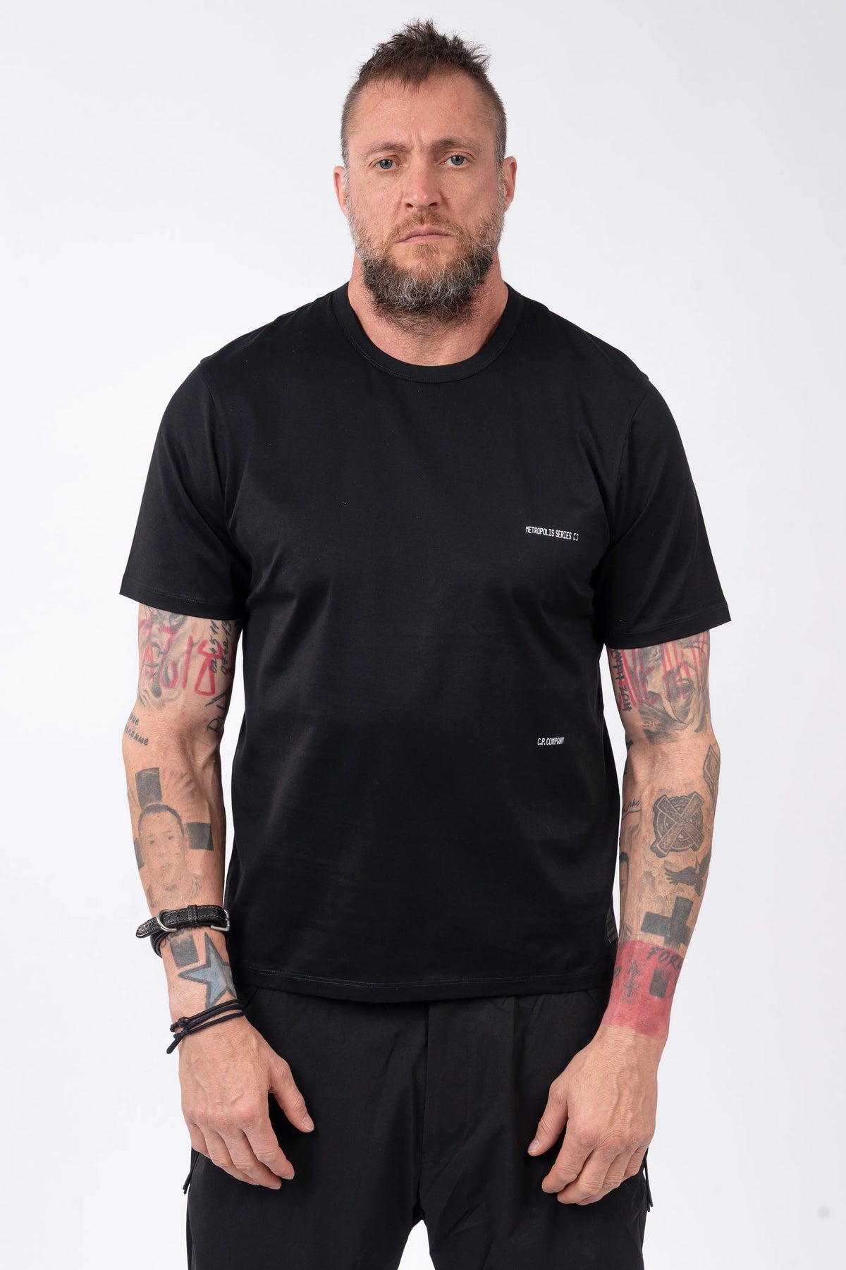 C.P. Company Metropolis Series -  Mercerized Jersey Short Sleeve Crewneck Urban Graphic T-Shirt