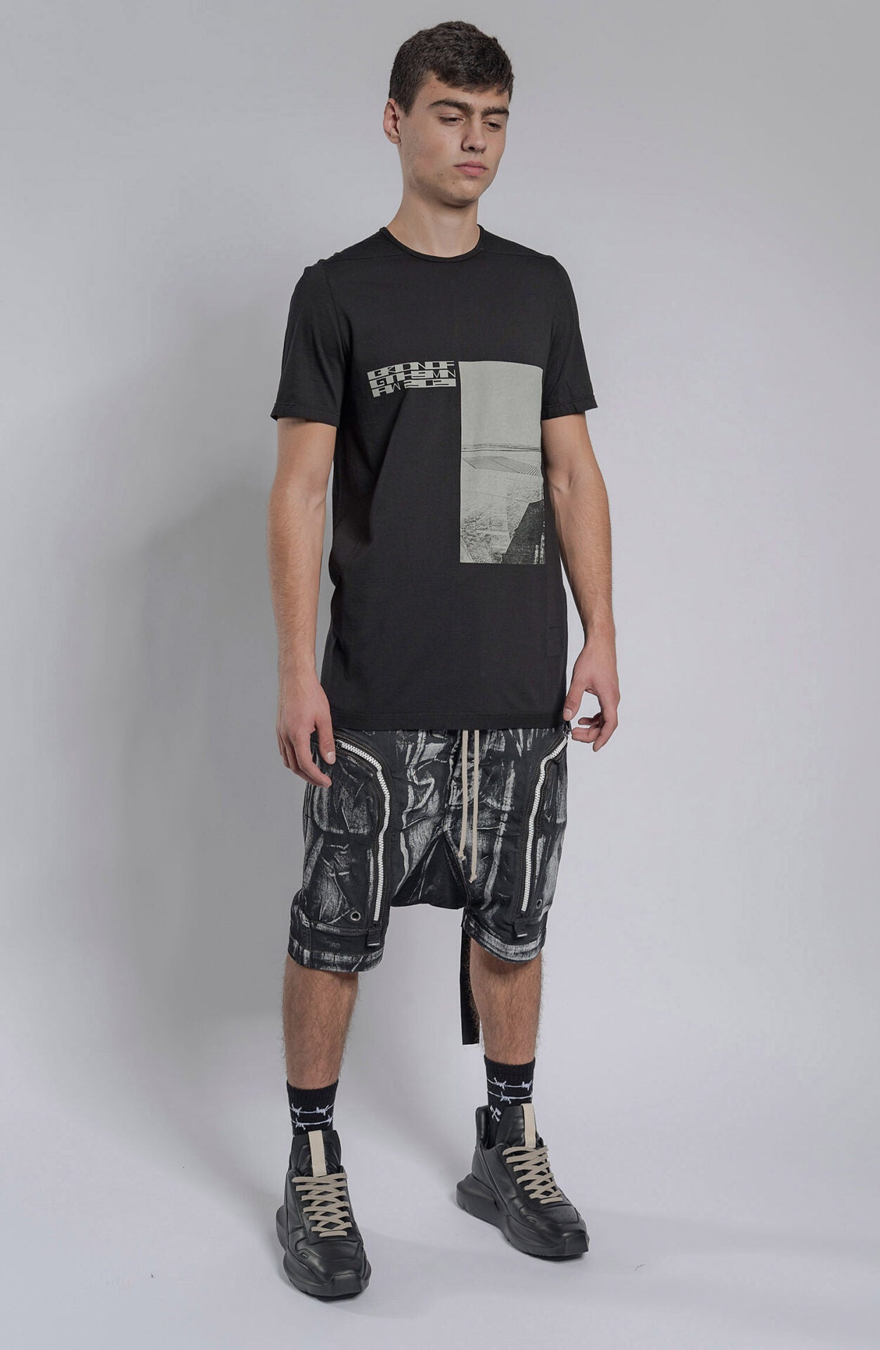 Rick Owens DRKSHDW - Paited Bauhaus Pods Shorts
