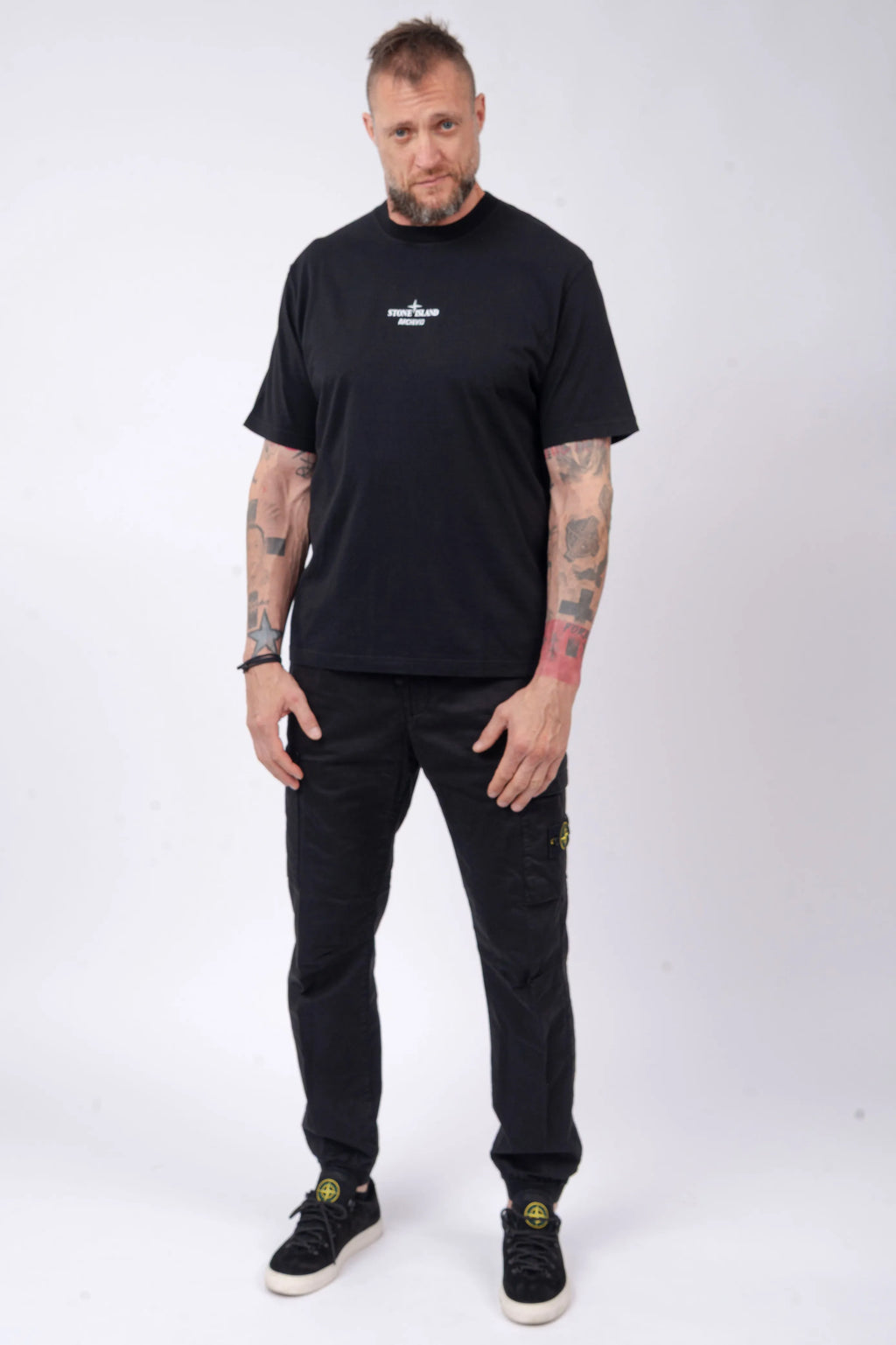 Stone Island - T-Shirt "Archivio" Print