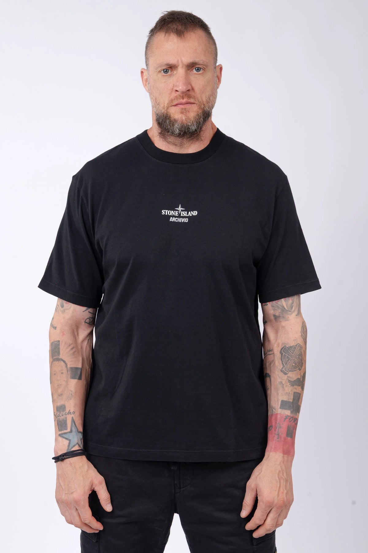 Stone Island - T-Shirt "Archivio" Print