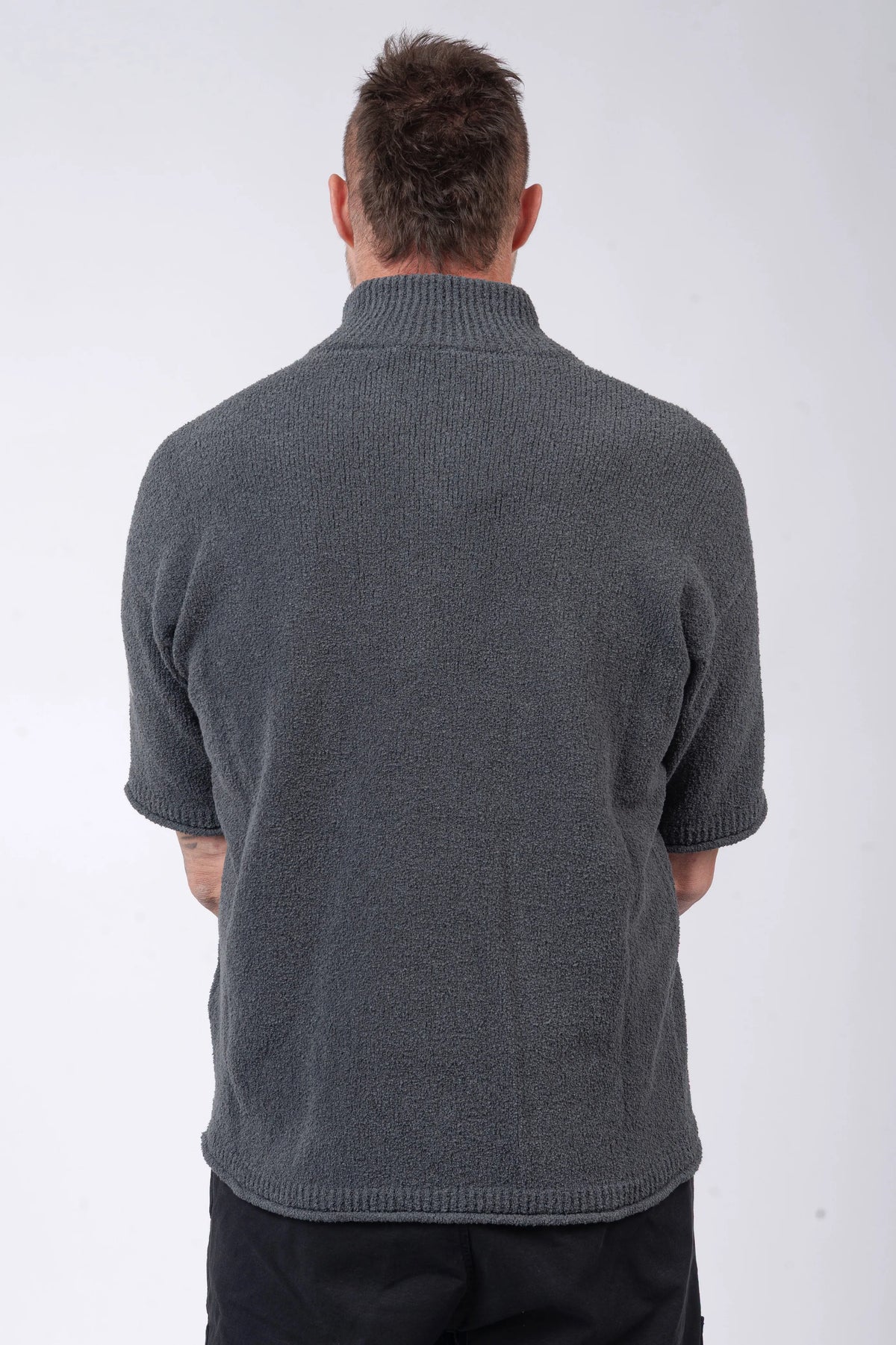 Stone Island - Short Sleeve Half Zip Jumper