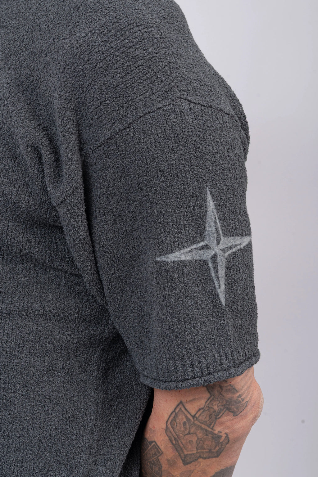 Stone Island - Short Sleeve Half Zip Jumper