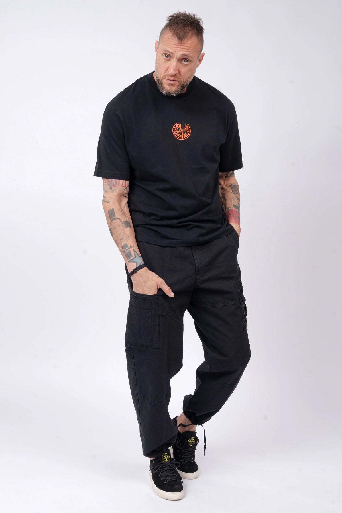 Stone Island - T-Shirt "Vertical Placement" Print