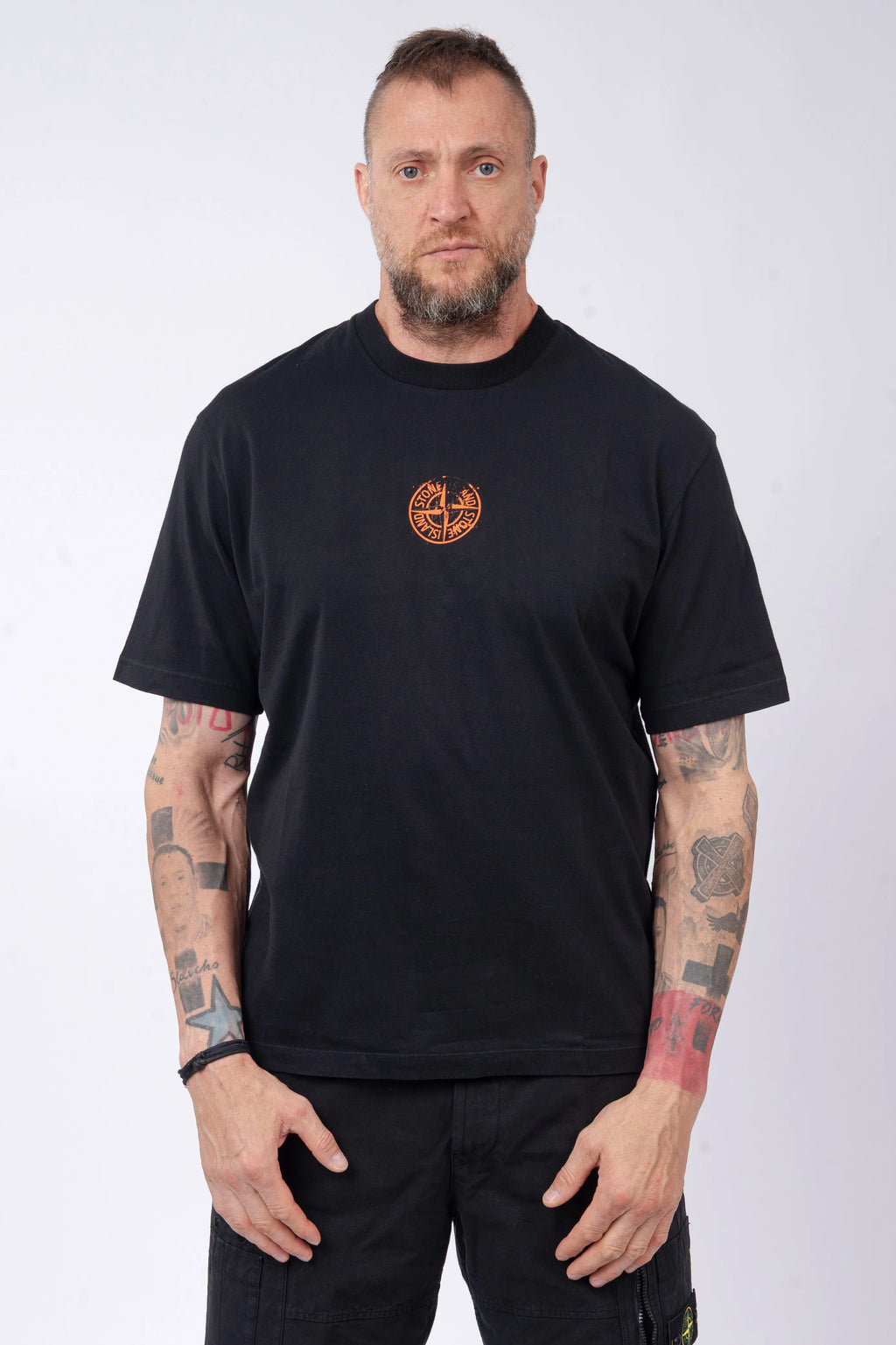 Stone Island - T-Shirt "Vertical Placement" Print