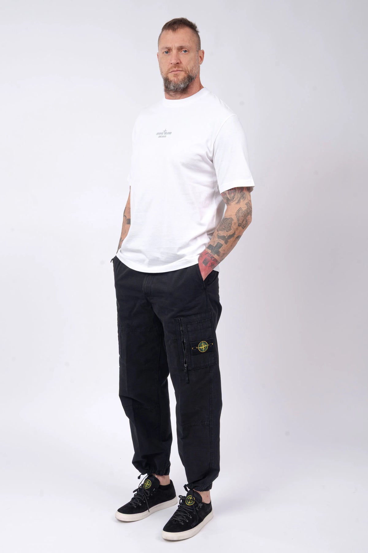 Stone Island - T-Shirt "Archivio" Print