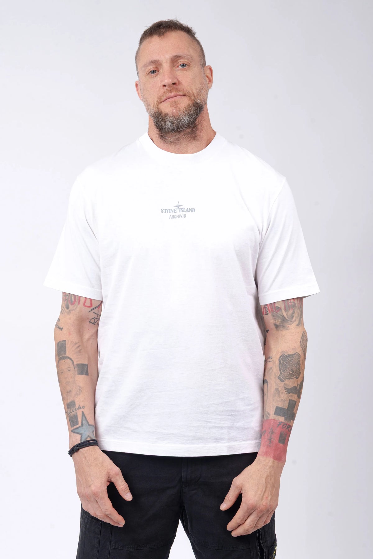 Stone Island - T-Shirt "Archivio" Print