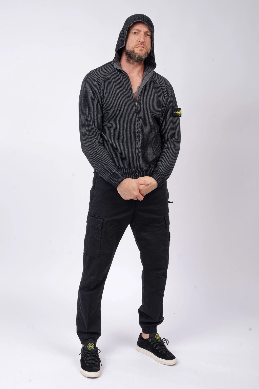 Stone Island - Hooded Zip-Up Jumper