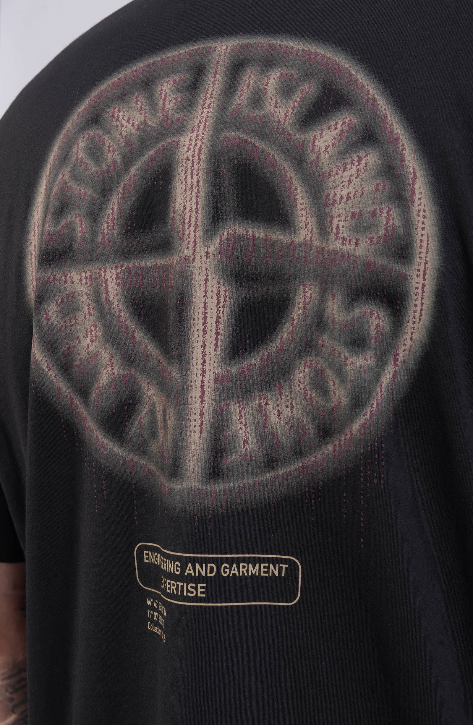 Stone Island - "Bleeding Numbers"  T-Shirt