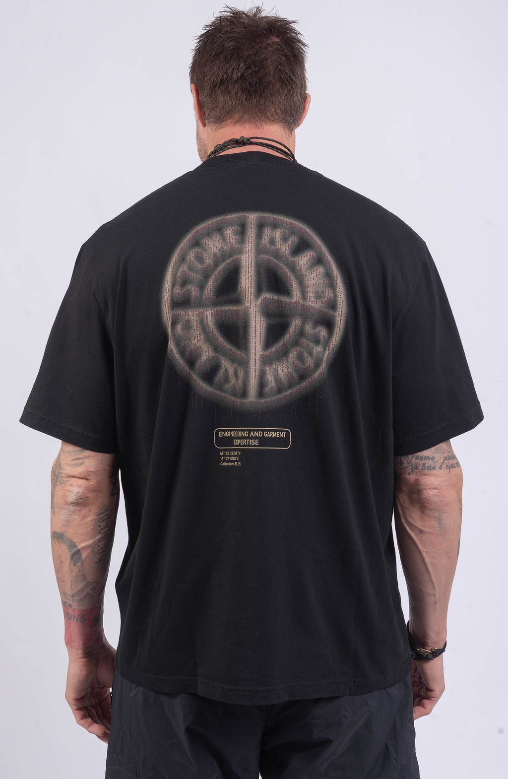 Stone Island - "Bleeding Numbers"  T-Shirt