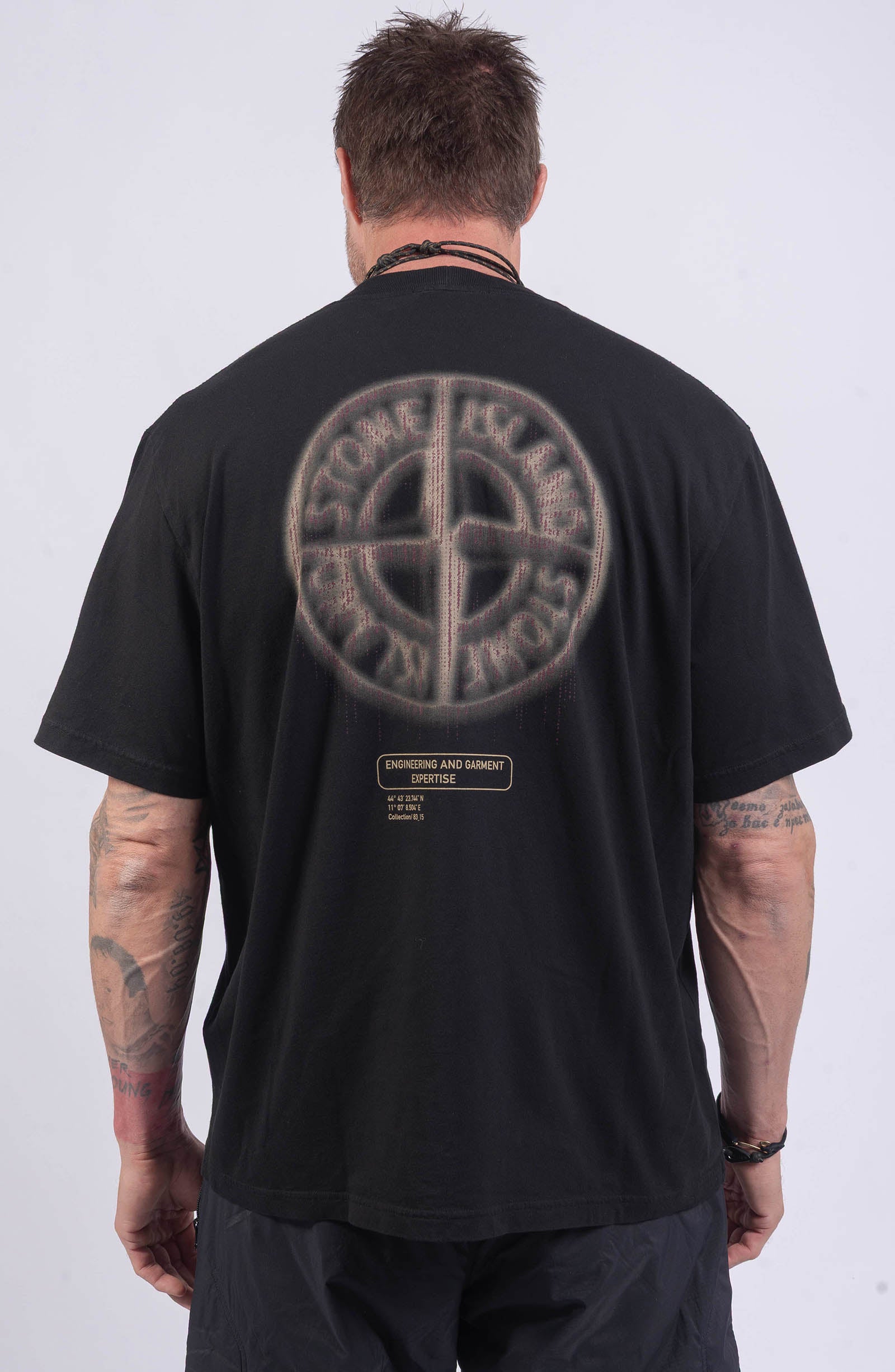 Stone Island - "Bleeding Numbers"  T-Shirt