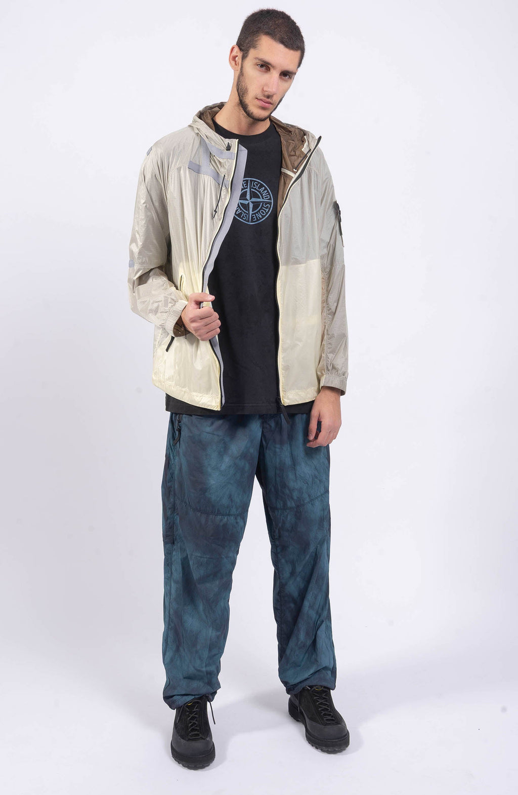 Stone Island - Ivory Light Hooded Jacket