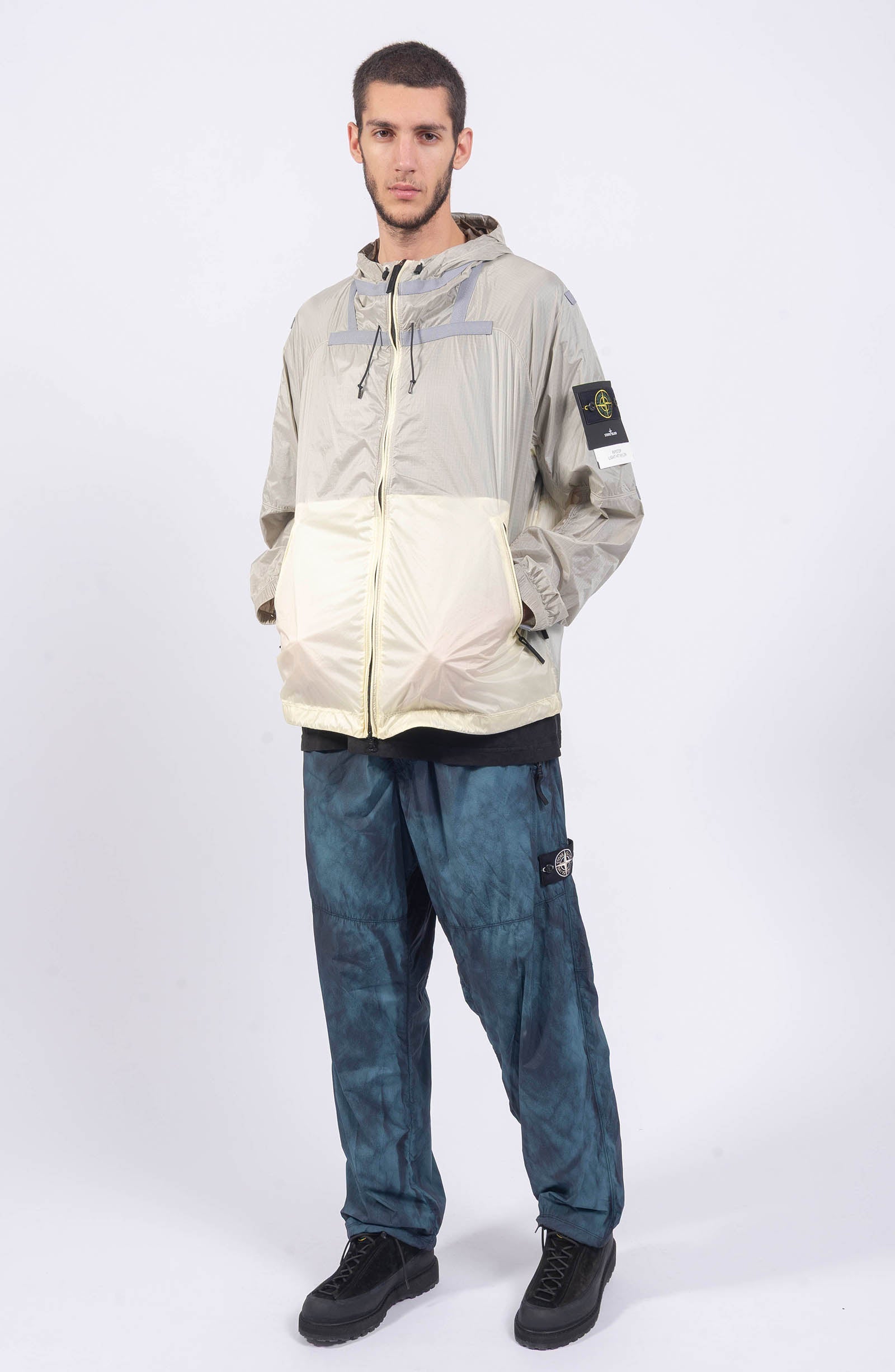 Stone Island - Ivory Light Hooded Jacket