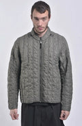 Stone Island, Shadow Project, Mens Jacket, PrimaLoft Insulated, Zipper, Stone Island Button,  Grey, Front Photo