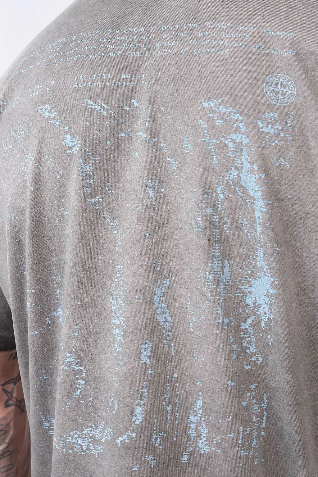 Stone Island - T-Shirt With "Erosion" Print