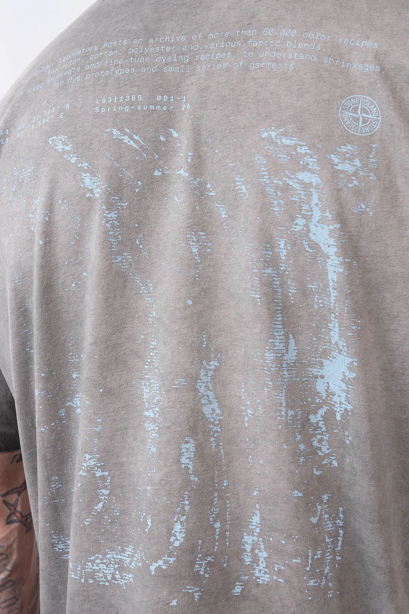 Stone Island - T-Shirt With "Erosion" Print