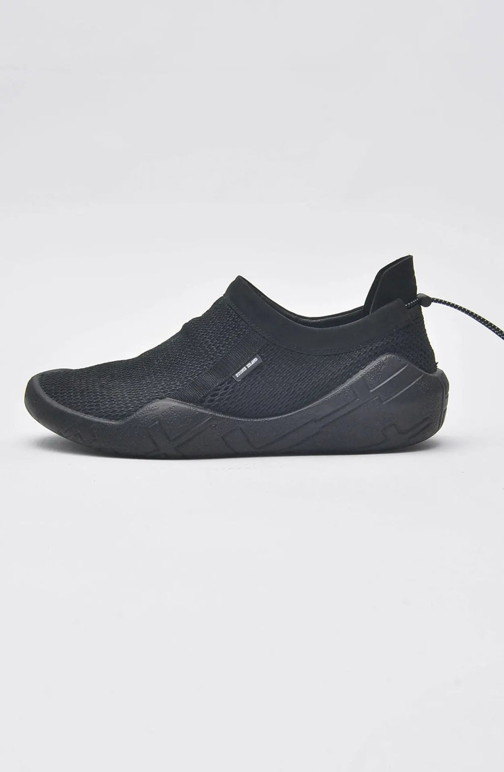 Stone Island, Shadow Project, Mens Shoes, Breathable, Black, Side Photo. 