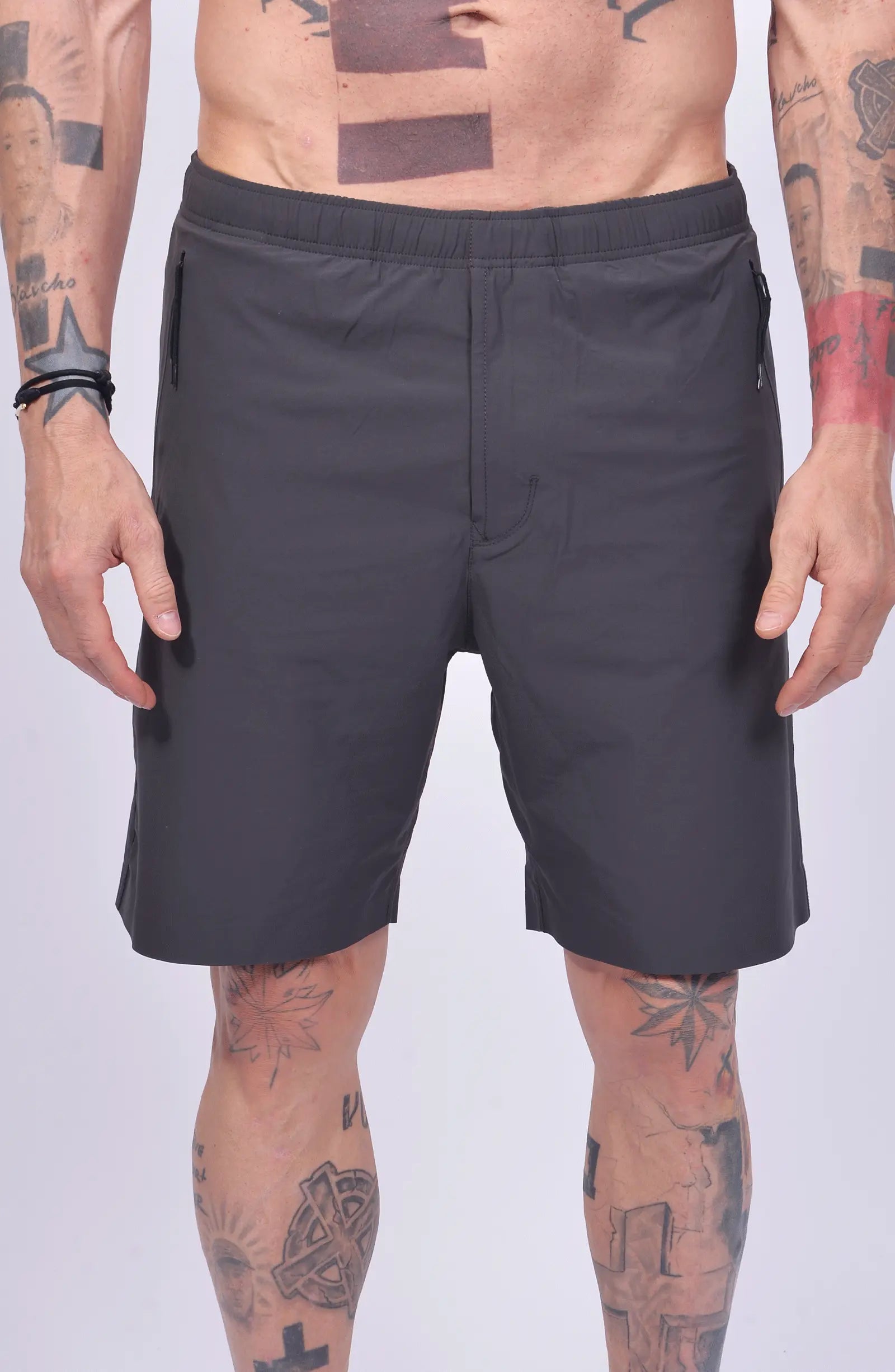 Stone Island, Mens Shorts, Grey, Technical Shorts, Side Pockets, Elasticated Waistband, Front Photo, Любо Чука. 