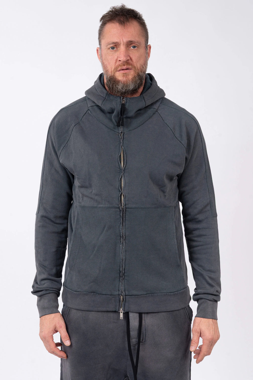 Thom Krom - Hooded Zip Jacket High Neck
