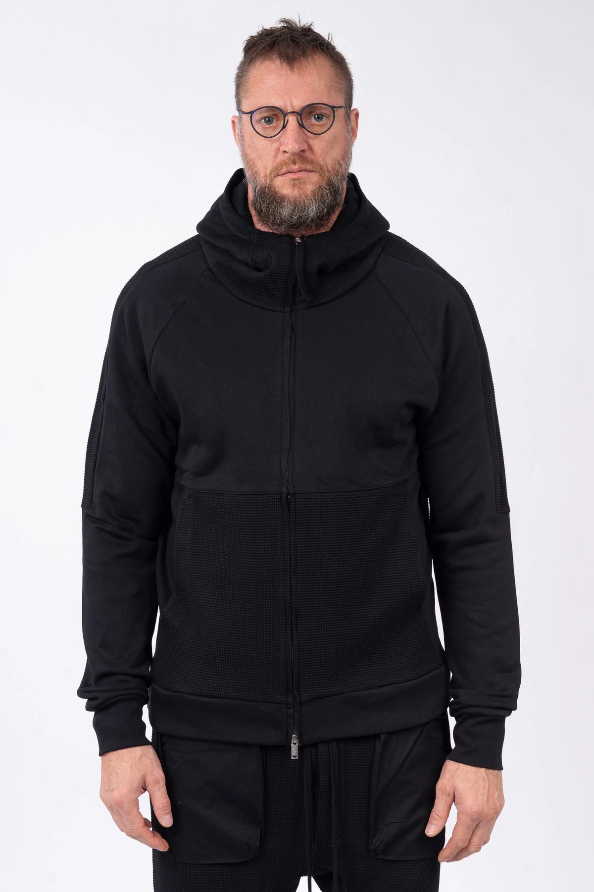 Thom Krom - Hooded Zip Jacket High Neck